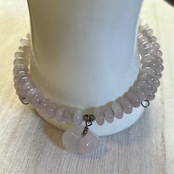 Wire wrap Rose quartz bracelet - Picture 5 of 6